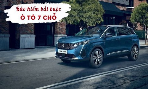 Quyền lợi và biểu phí bảo hiểm bắt buộc xe ô tô 7 chỗ mới nhất 2024